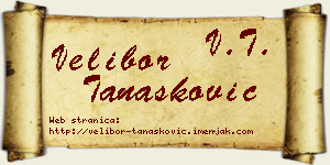 Velibor Tanasković vizit kartica